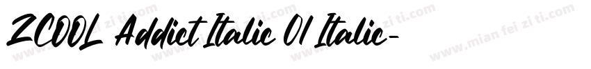 ZCOOL Addict Italic 01 Italic字体转换